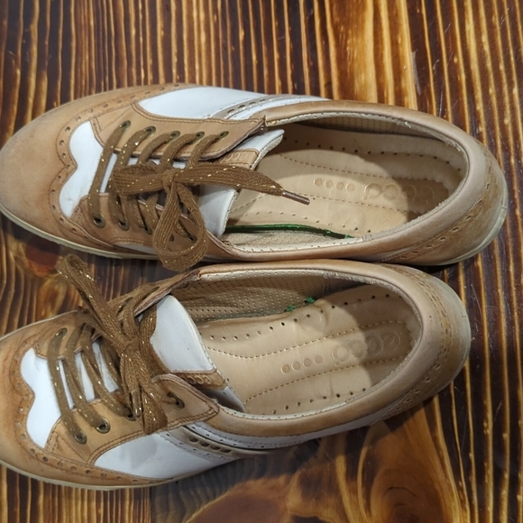 Ecco Spike Less Women Golf Shoe Wingtip Sz. 10. - Picture 5 of 7